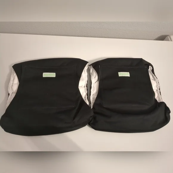 Wegreeco Washable Male Dog Belly Wrap - Pack of 2 - Black Size Large NWOT