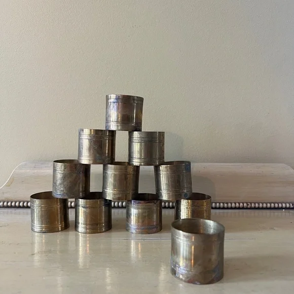 Vintage Brass Napkin Holders