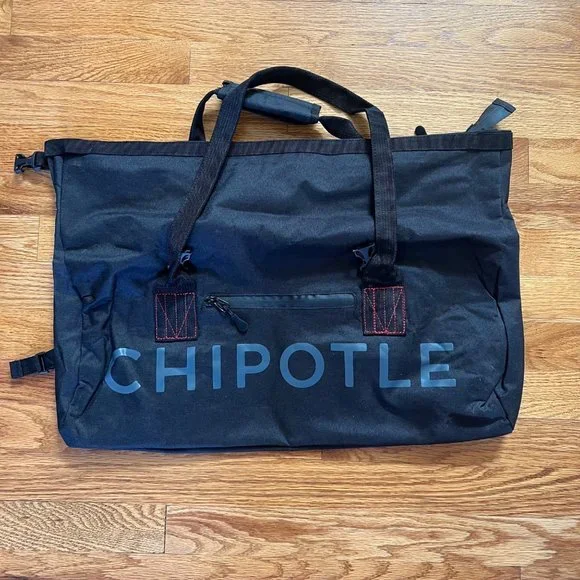 EUC Chipotle Duffle Bag Unisex Limited Edition Black Water‎ Resistant