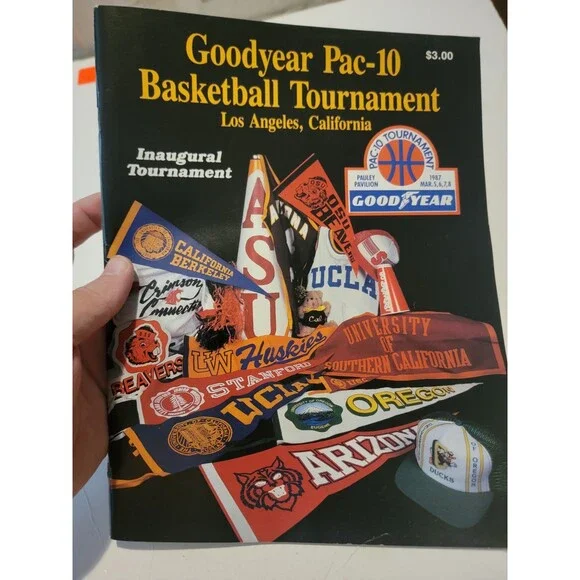 Vintage Ncaa Basketball Program Goodwill Pac 10 Tournament Inaugural