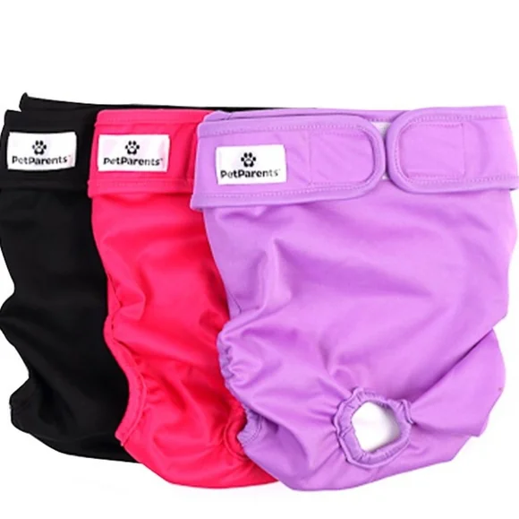 Pet SET 3 Reusable Diapers in Med or Large