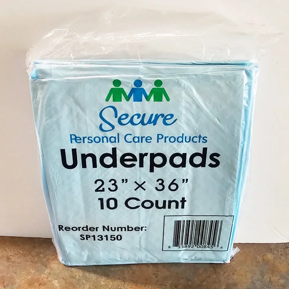 NIP Lot Of 5 Secure Underpads 23