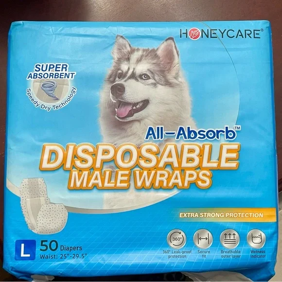 Male Dog Disposable Wraps
