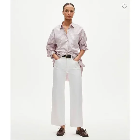 J. Crew Slim Wide White Jeans NWT Size 32