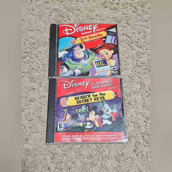Disney Learning Adventure Search for the Secret Keys & 2nd Grade Learn PC CD-ROM
