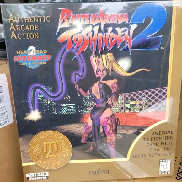 Vintage Anime Battle Arena Toshinden 2 PC New Sealed Big Box Sealed New