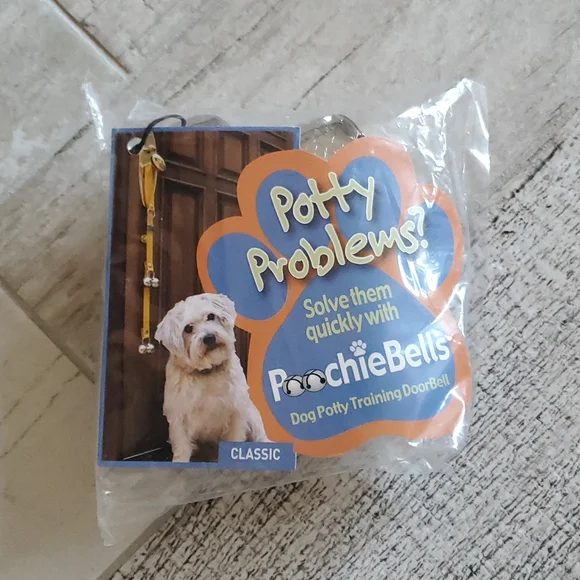 New Gray Dog Potty Training Door Bells Poochie Bells