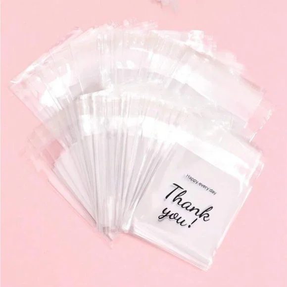 Clear Thank You Small Bags (25 pack)