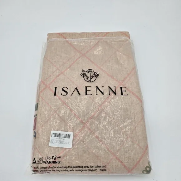 ISAENNE French Style Linen Blend Tablecloth 67