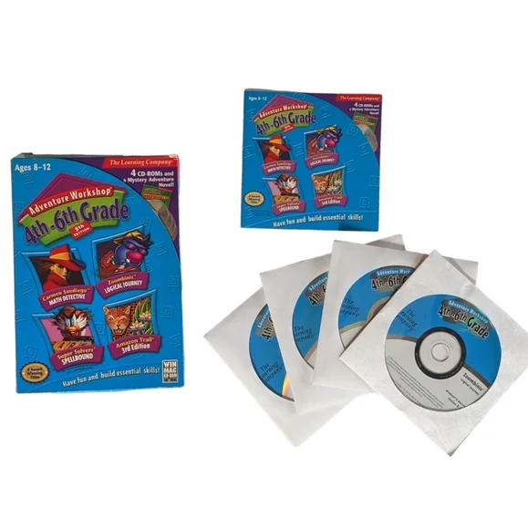 The Learning Company Adventure Workshop CD-ROMs | Grades 4-6