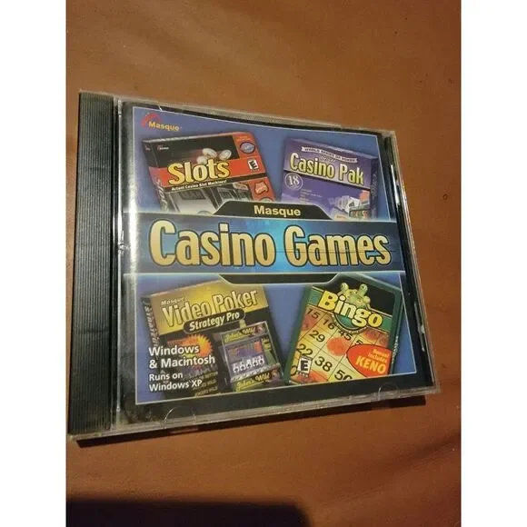 Masque Casino Game (PC, 2003, E) RETRO VIDEO GAME - COMPLETE w MANUAL‎