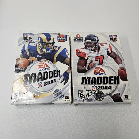 Madden 2003 and 2004 PC CD-ROM EA Sports with box