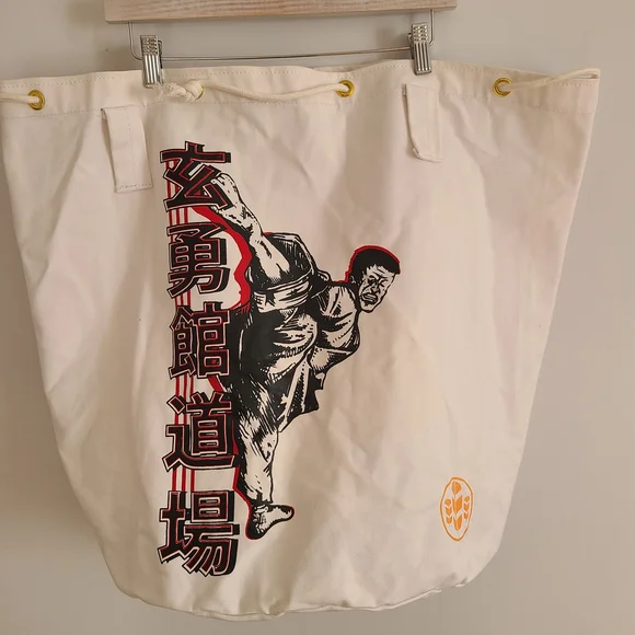 White Martial Arts Graphic Tote Bag