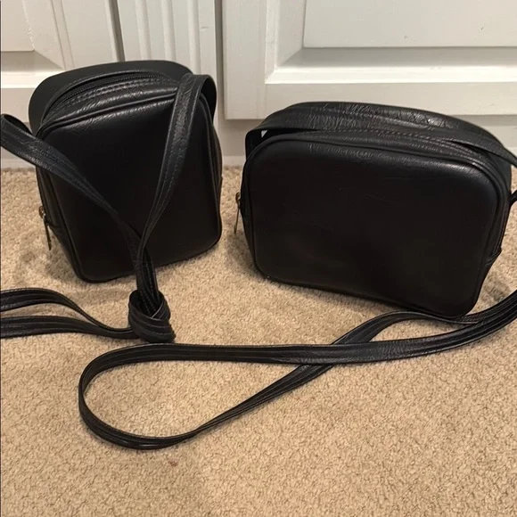 ☀️3/$15 TWO Vintage Padded Crossbody Camera Bags