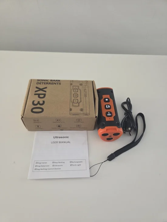 XP30 Ultrasonic Dog Bark Deterrent - Orange & Black