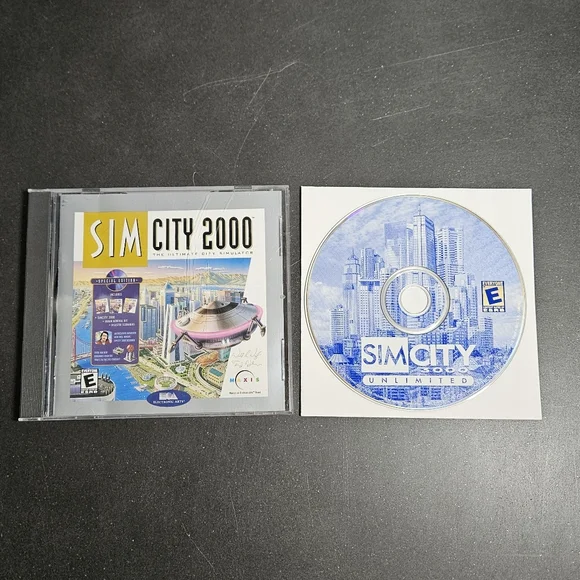 Sim City 2000 PC and Sim City 3000 Unlimited PC Disc Only
