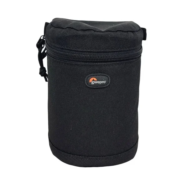 Lowepro Lens Case 9 x 13 cm Black Padded Camera Lens Pouch with SlipLock Tab