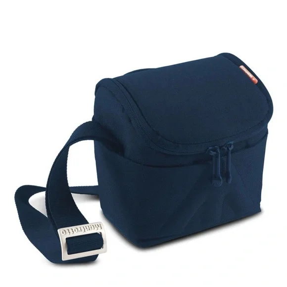Manfrotto New Navy Blue Amica 10 Camera Accessory Shoulder Bag Stile Plus
