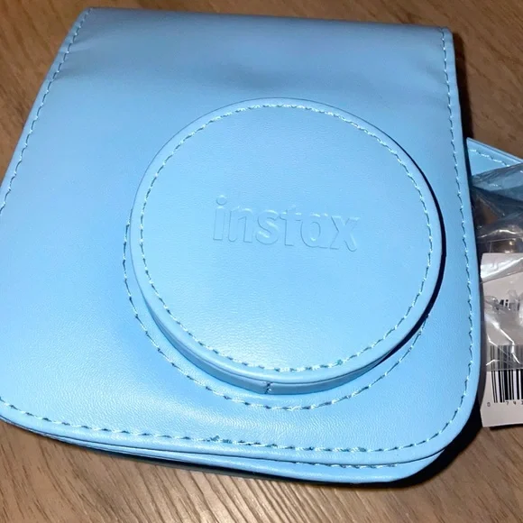 New Instax blue camera case with strap