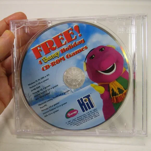Barney Computer Game OUT OF DATE SOFTWARE