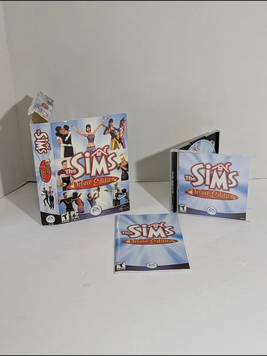 The Sims Deluxe Edition PC Game - Blue Cover