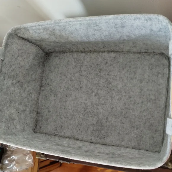 Gray Dog Toy Storage Bin
