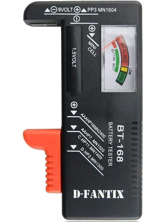 No-Battery Required Battery Tester for All Common Household Batteries - BT-168