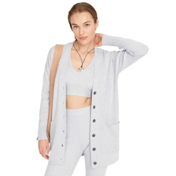 J. Crew Light Gray Women's Cardigan Sweater...Size:XXL