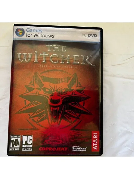 The Witcher Role Playing Game For Windows PC DVD 2007 Red Box Cover
