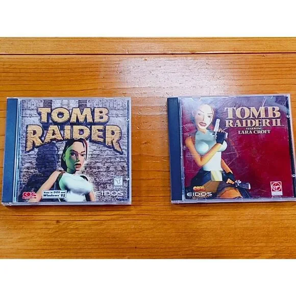 Tomb Raider 1 & Tomb Raider 2 Special Edition PC (Windows 95,‎ 98)⚰️🔫🔫🔥