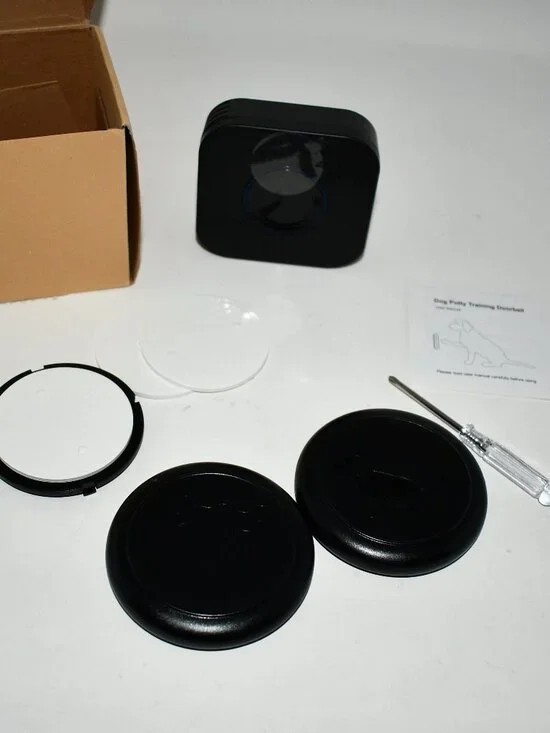 EverNary Wireless Dog Door Bell, 1 Receiver, 2 Transmitters, Potty Training, Bla