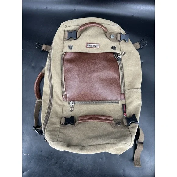 Witzman Recreation Canvas‎ Travel Convertible Backpack Carryon Duffle Bag
