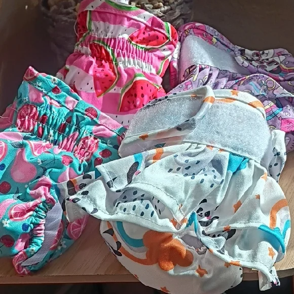 Colorful Patterned Dog Diapers
