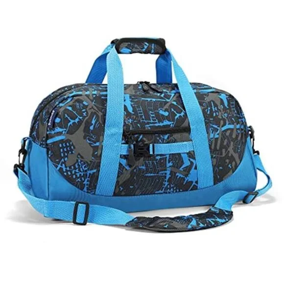 Kids duffel bag travel gym school overnight weekender tote carry on boys girls