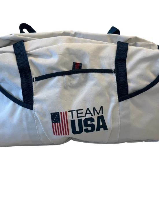 White Team Olympic USA Duffle Bag Clean inside