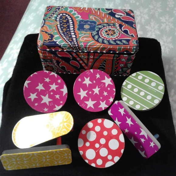 Vintage New Year Party Noise Makers w/storage Tin Made in USA