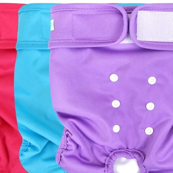 3 PACK DOGGIE DIAPERS + 1 ADDITIONAL ALL NWT SIZE SMALL