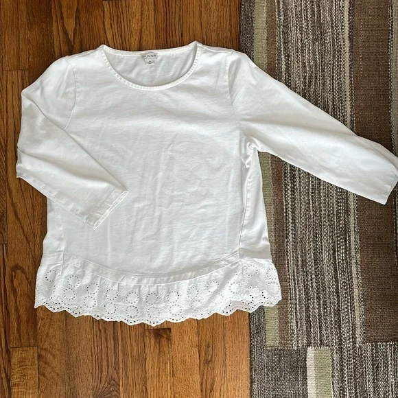 J. By J. Crew Eyelet Lace Top