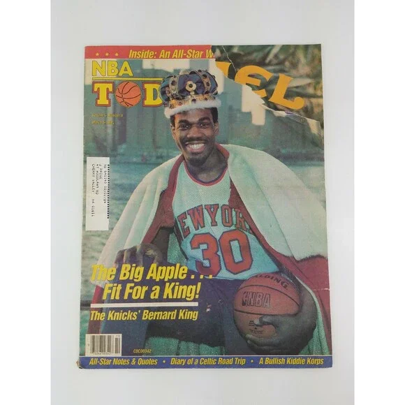 RARE 1984 NBA Today Newspaper Magazine Basketball Knicks Bernard King VTG 80s