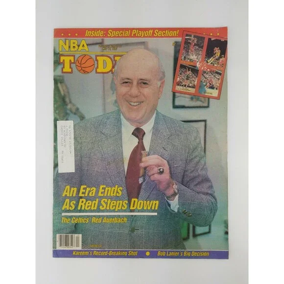 RARE 1984 NBA Today Newspaper Magazine Basketball CELTICS Red Auerbach VTG 80s