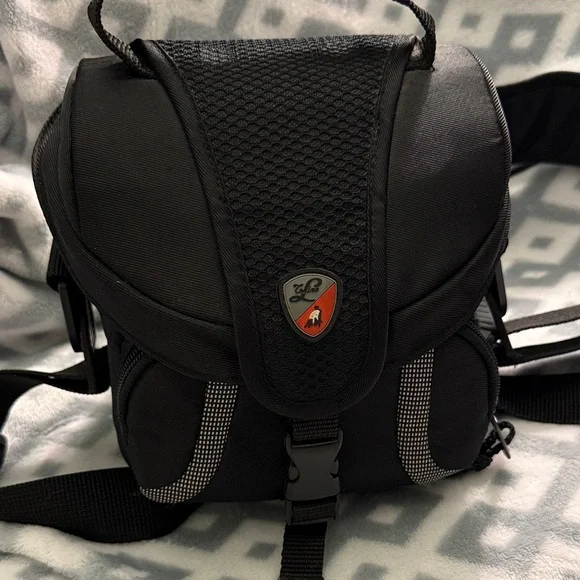 Lamborghini by Conino - Black Camera Bag, Multiple compartments