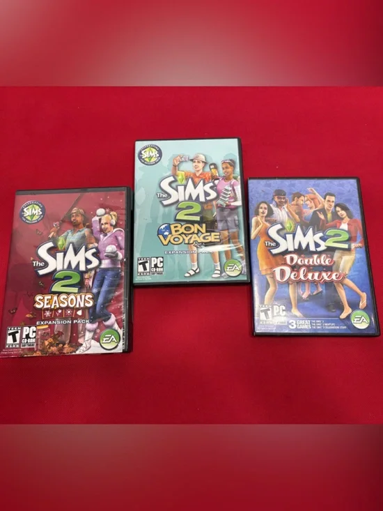 The Sims 2 PC Games Lot of 3
