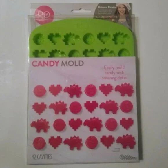 2/$20 Wilton RO Silicone Candy Mold Nerdy Nummies Rosanna Pansino 42 Cavities