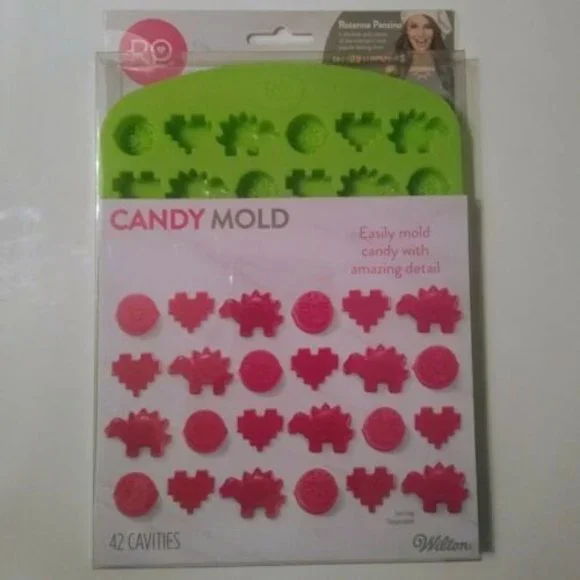 2/$20 Wilton RO Silicone Candy Mold Nerdy Nummies Rosanna Pansino 42 Cavities