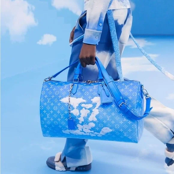 Louis Vuitton Blue Cloud Keepall Virgil Abloh Limited Edition Runway