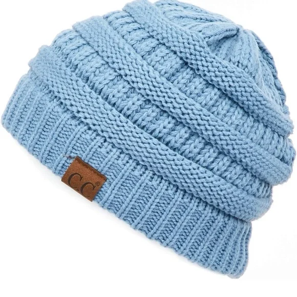 C.C Women Light Blue Knit Hat