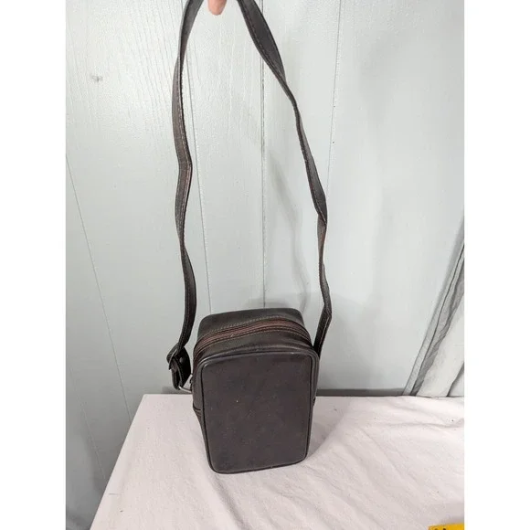 Vintage Camera carry crossbody shoulder bag satchel man men unisex brown tote