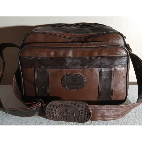 Vintage Diamond 100 Leather Camera Bag