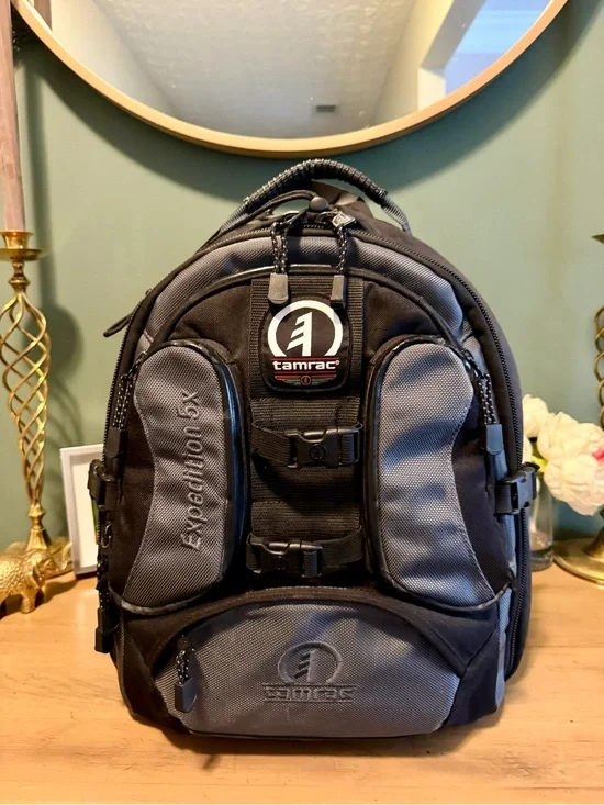 Tamrac Expedition 5 Camera Backpack DSLR Tripod Bag Black Gray