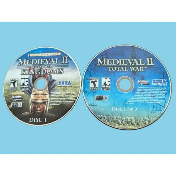 MediEvil II Total War Disc 1 Kingdoms & 1 Of 2 Sega PC DVD-ROM 2006 Rated Teen